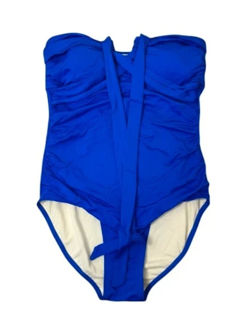 NWT Merona Blue One Piece Bathing Suit Size L